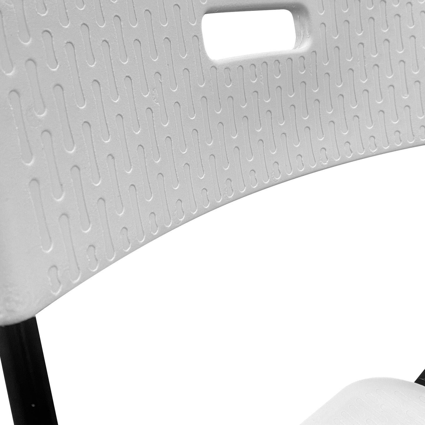 Textured Picnic Folding Chairs - 6 Pack - White - Creative Wagons