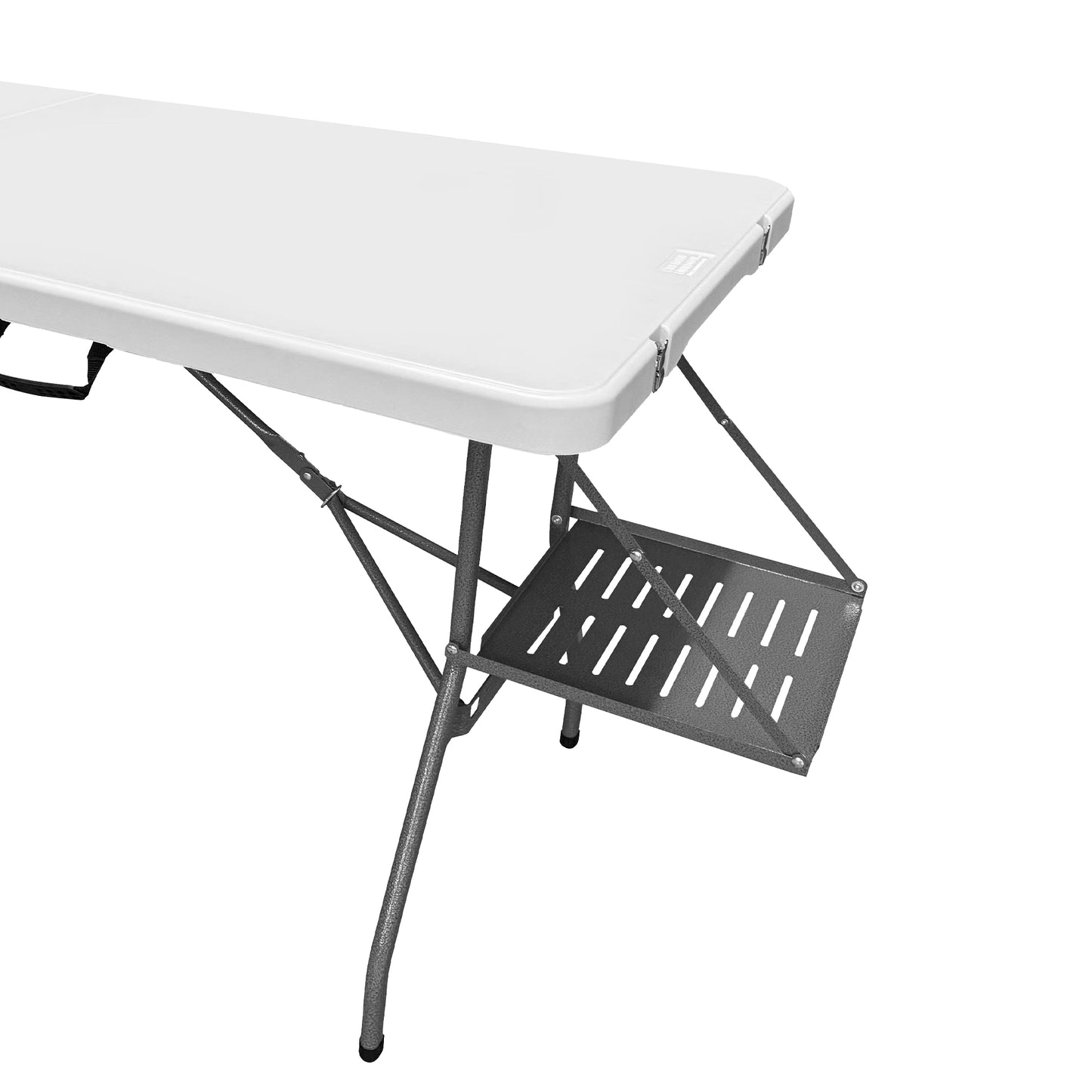 The Rolling Table - 6 ft. Folding Table on Wheels - Team Colors - White - Creative Wagons