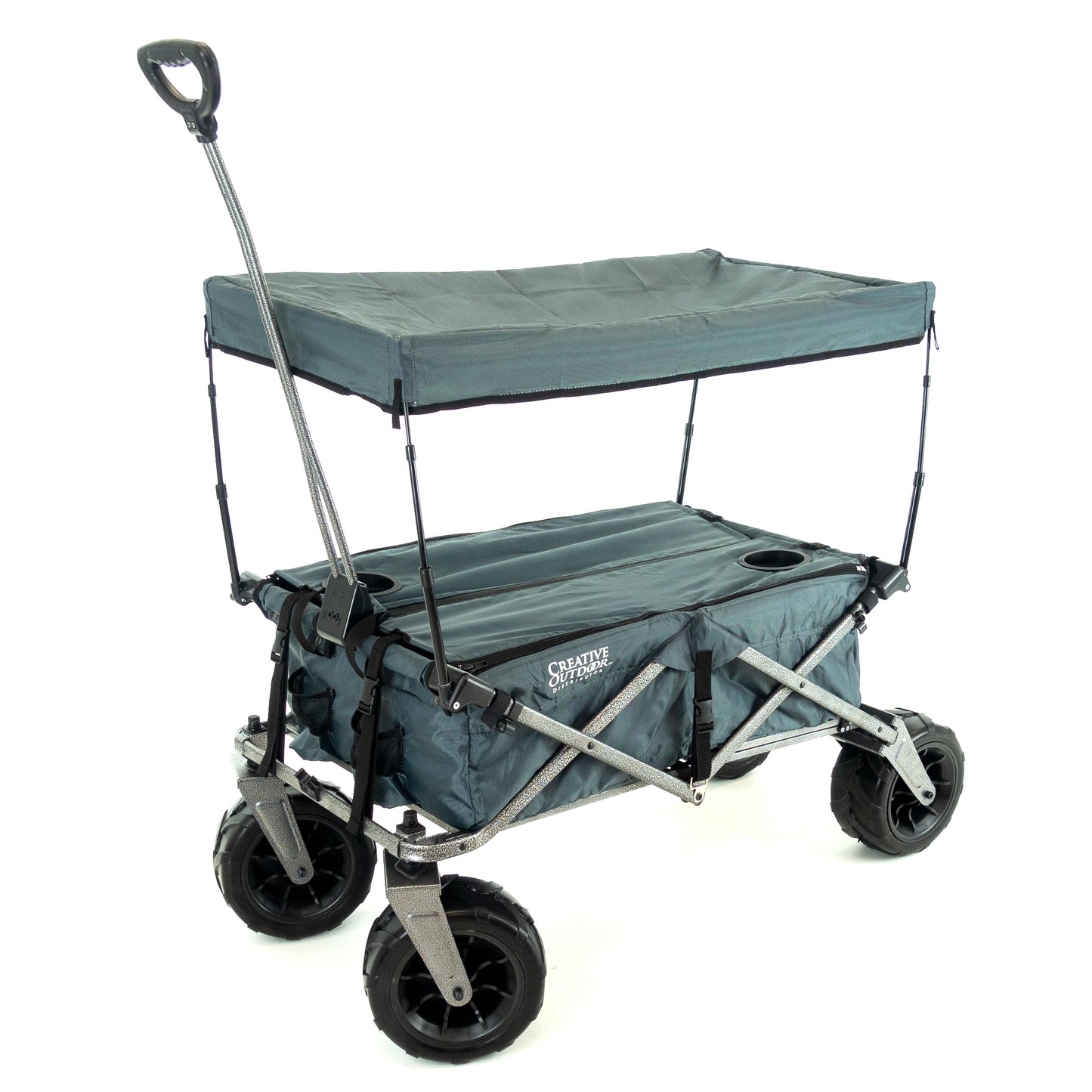 XXL Hauler Deluxe Folding Collapsible Beach Wagon with Cooler Rack | Heavy Duty | All Colors - Creative Wagons