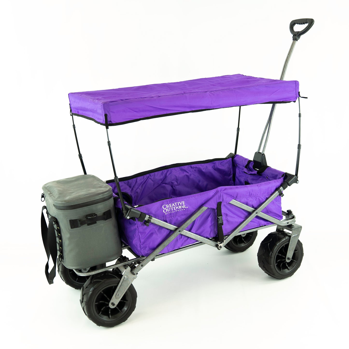 XXL Hauler Deluxe Folding Collapsible Beach Wagon with Cooler Rack | Heavy Duty | All Colors - Creative Wagons