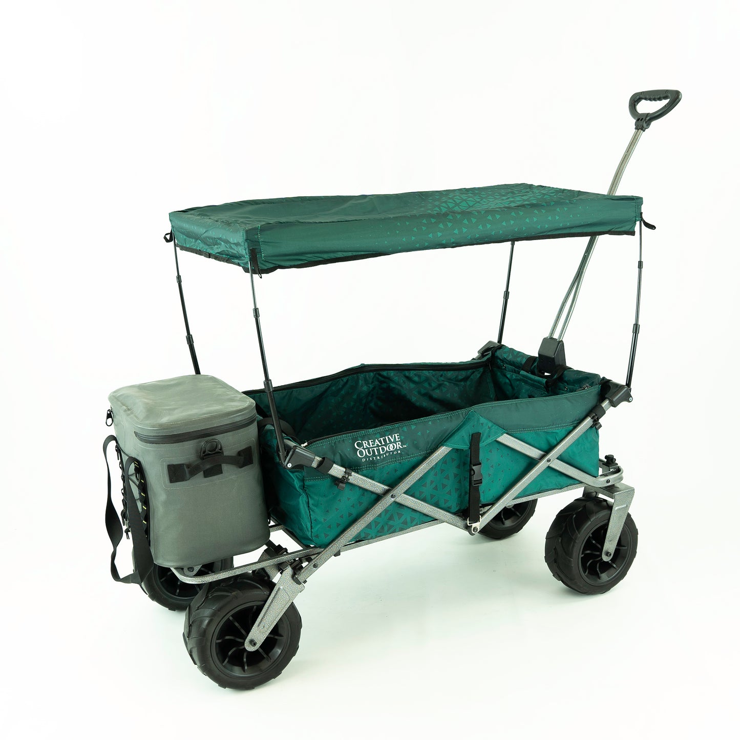 XXL Hauler Deluxe Folding Collapsible Beach Wagon with Cooler Rack | Heavy Duty | All Colors - Creative Wagons