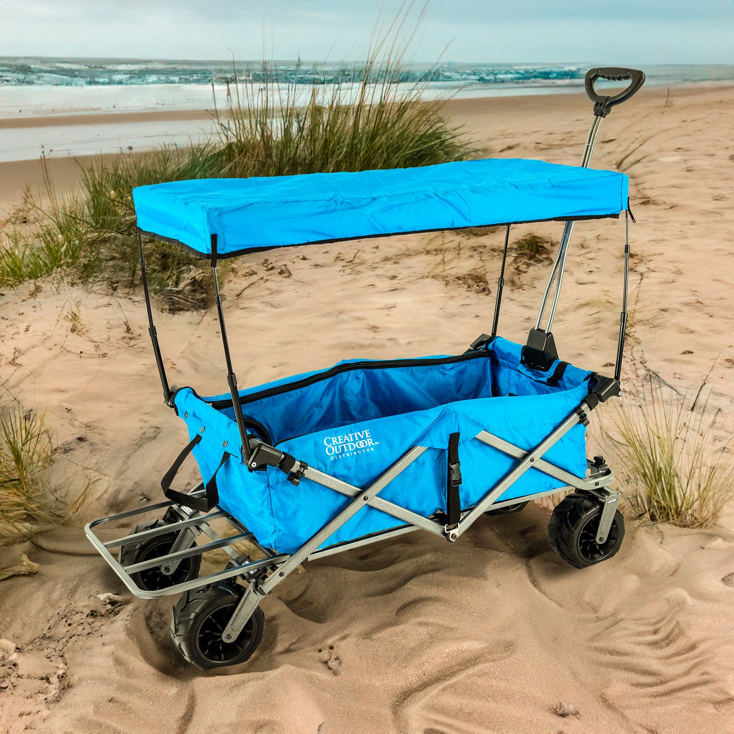 All-Terrain Deluxe Wagon - Sky Blue - Creative Wagons