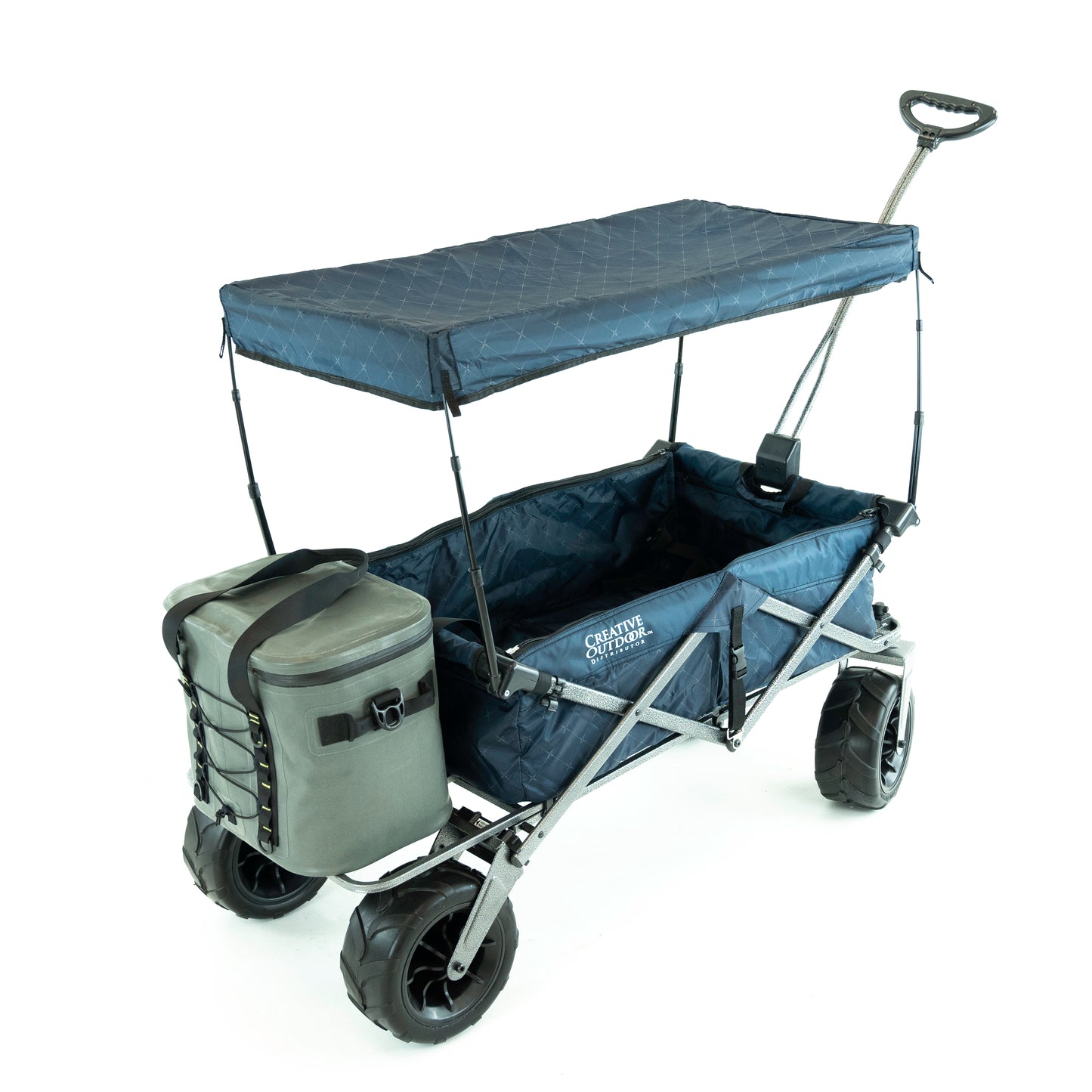 XXL Hauler Deluxe Folding Collapsible Beach Wagon with Cooler Rack | Heavy Duty | All Colors - Creative Wagons
