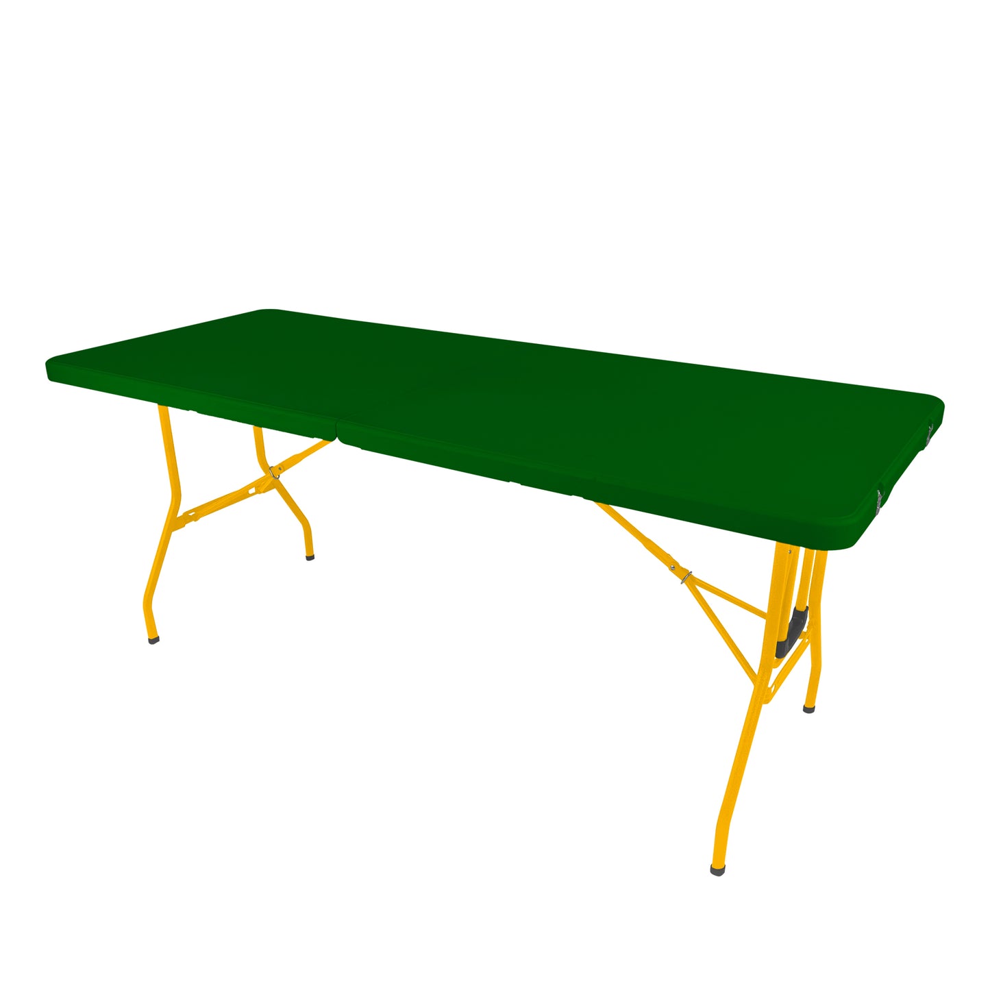 The Rolling Table - 6 ft. Folding Table on Wheels - Team Colors - Green & Yellow - Creative Wagons