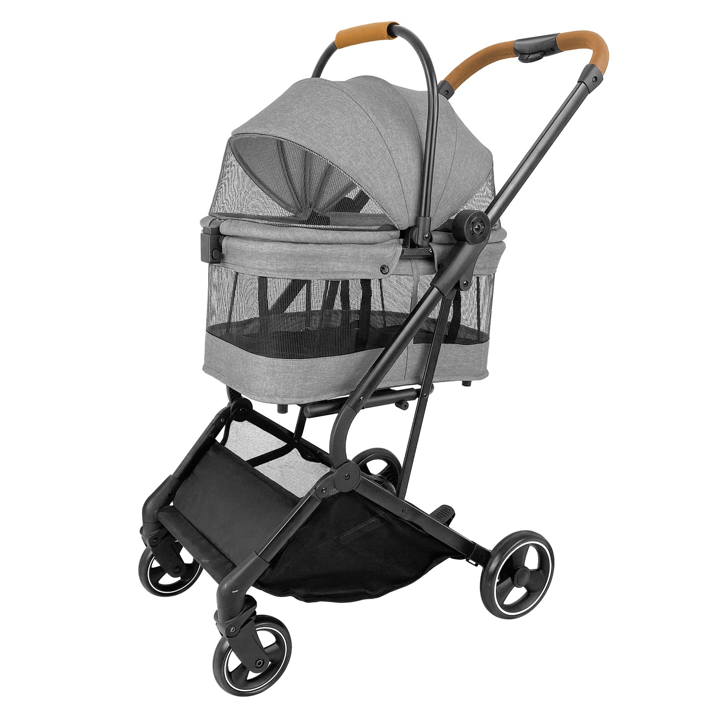 The Whisker 2.0 - Foldable Pet Stroller w/ Detachable Basket - Creative Wagons