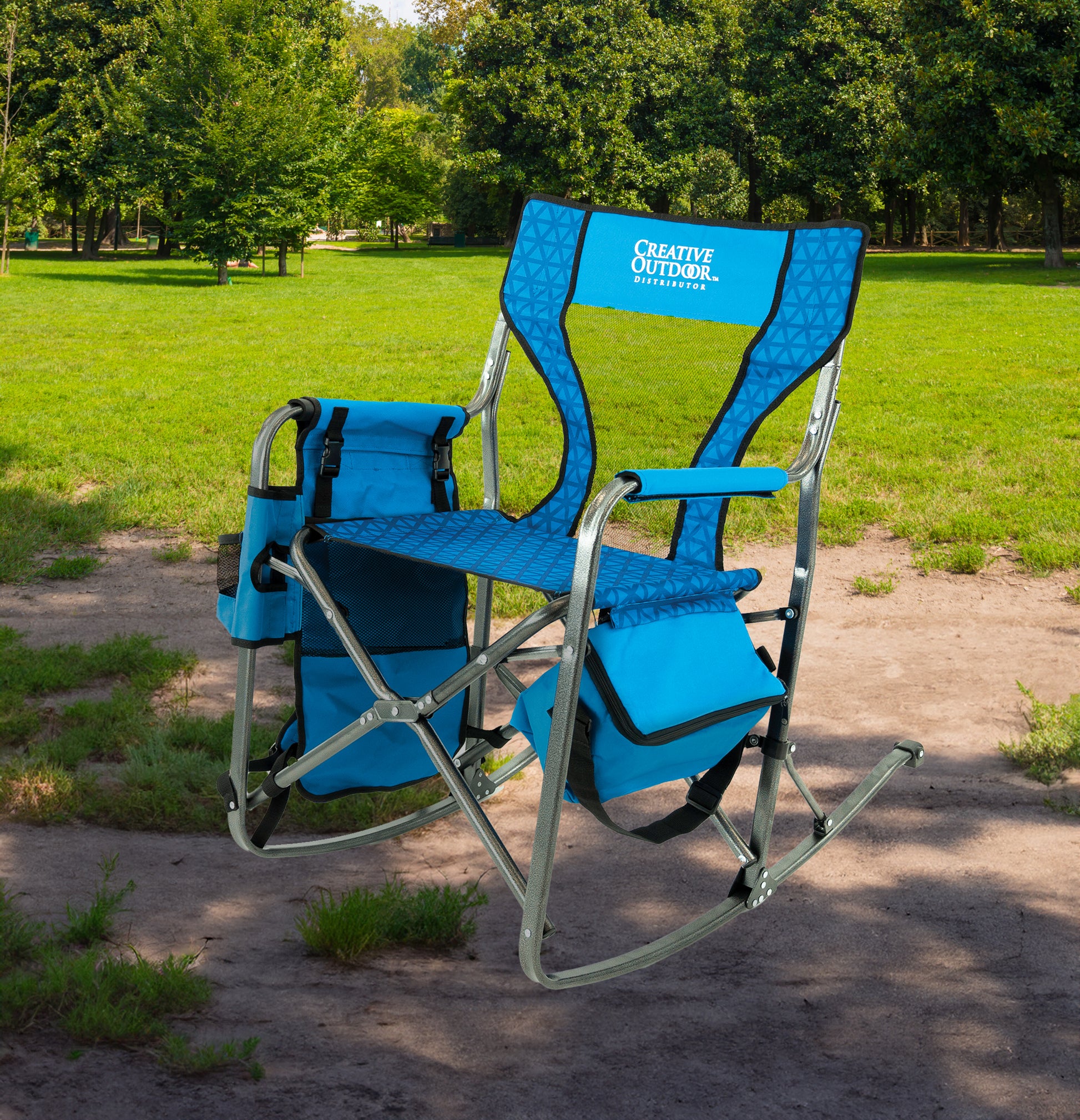 Folding Rocking Chair with Ice Box Cooler | Ocean Diamond - Creative Wagons