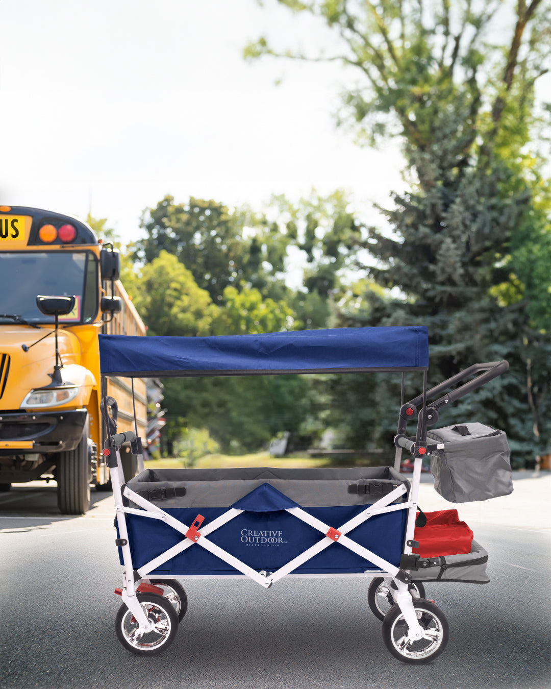 Titanium Series Stroller Wagon | Navy - Creative Wagons