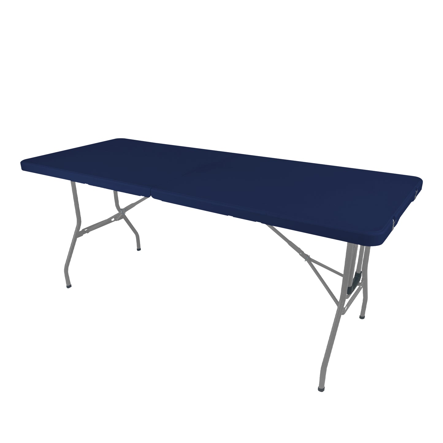 The Rolling Table - 6 ft. Folding Table on Wheels - Team Colors - Blue & Gray - Creative Wagons