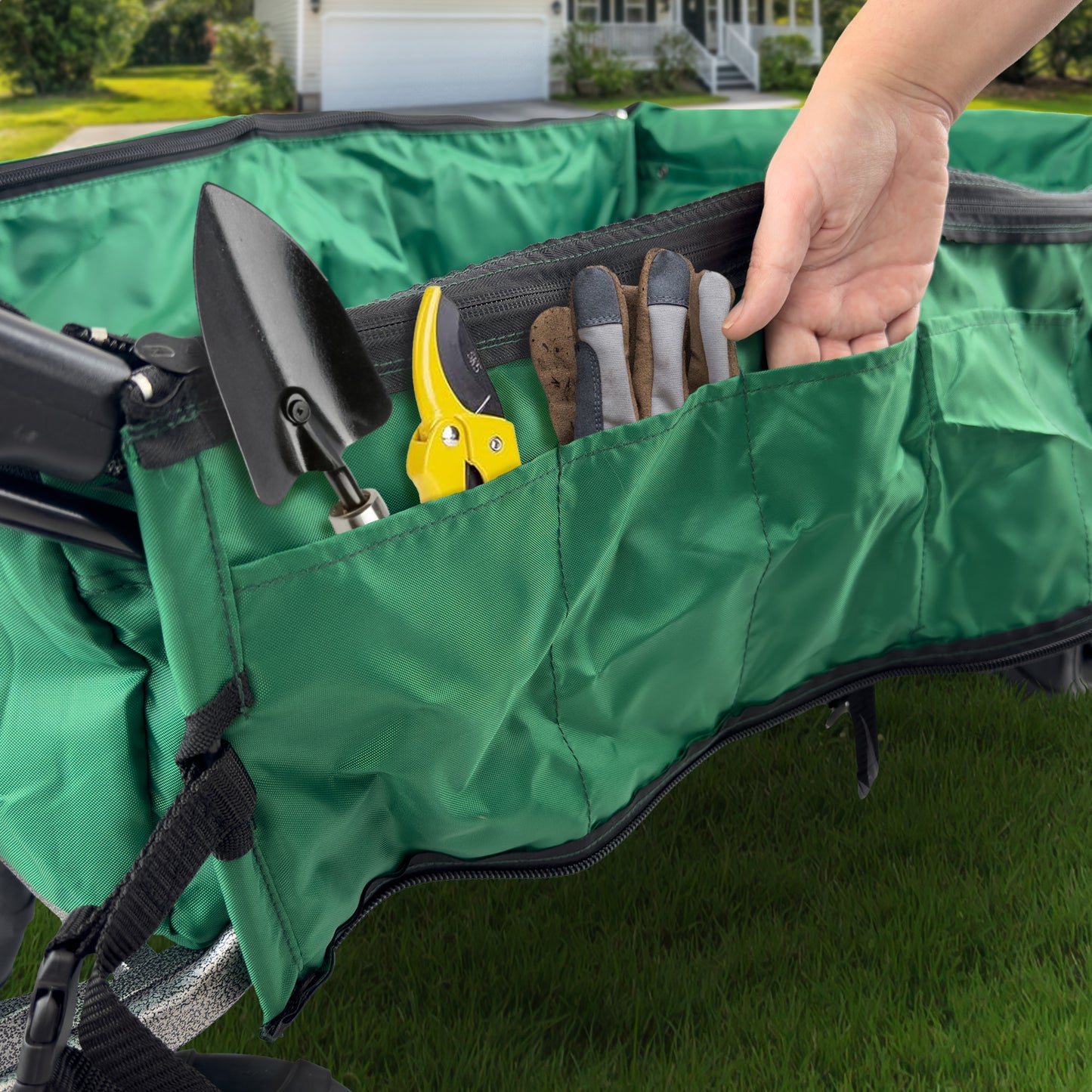 XXL Hauler Deluxe with Cooler Rack | Green - Creative Wagons