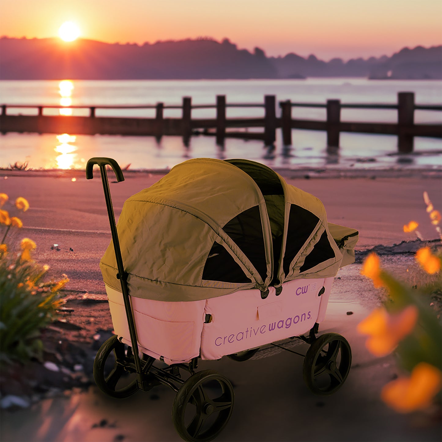 Wagon Buggy | Pink - Custom Folding Wagons