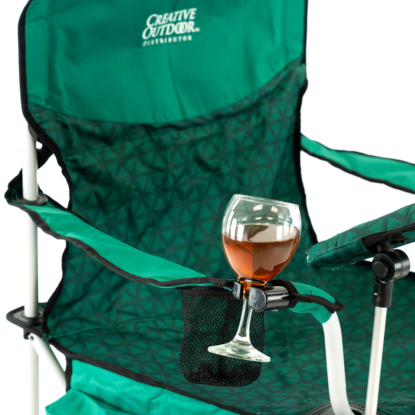 iChair Folding Wine Chair with Adjustable Table | Forest Diamond - Custom Folding Wagons