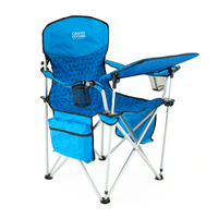 Thumbnail for iChair Folding Wine Chair with Adjustable Table | Ocean Diamond - Custom Folding Wagons