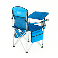 Thumbnail for iChair Folding Wine Chair with Adjustable Table | Ocean Diamond - Custom Folding Wagons
