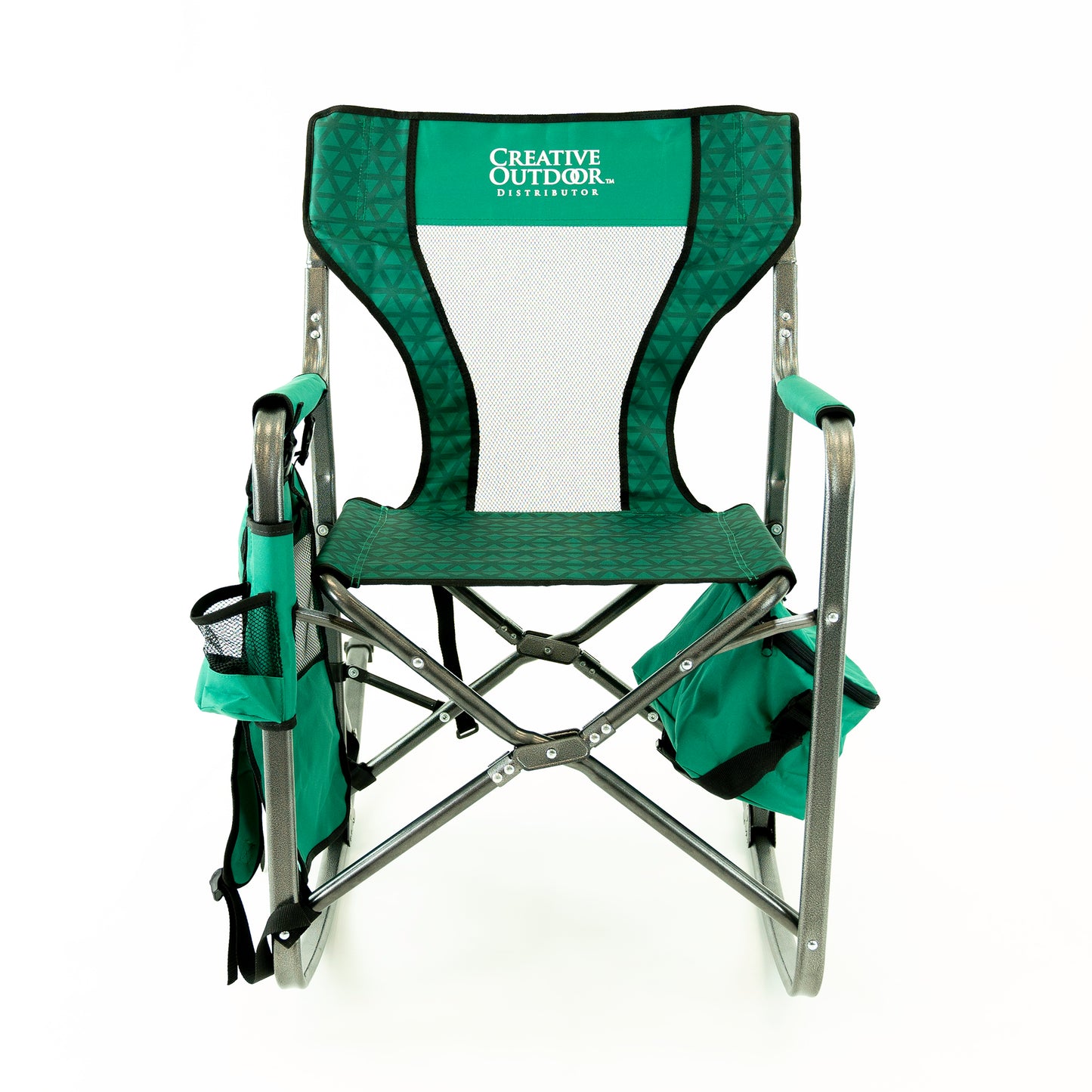 Folding Rocking Chair with Ice Box Cooler | Forest Diamond - Custom Folding Wagons