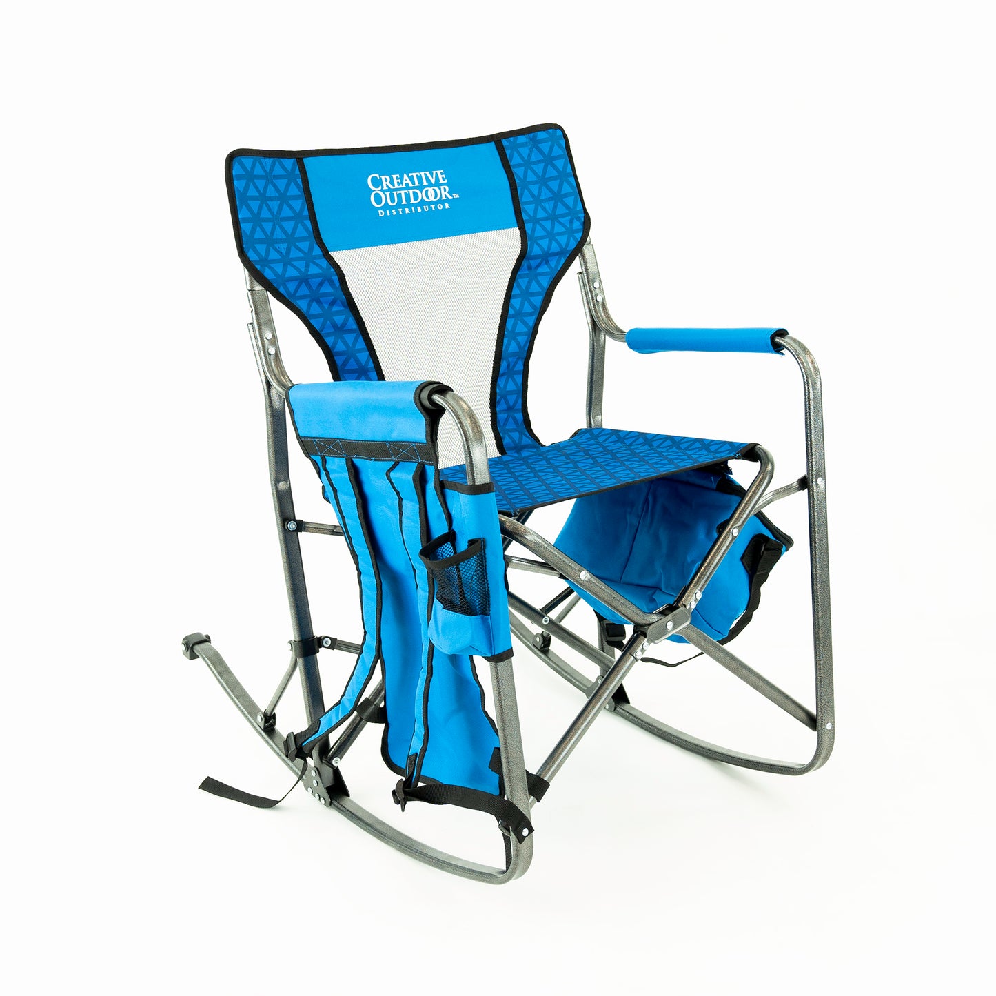 Folding Rocking Chair with Ice Box Cooler | Ocean Diamond - Custom Folding Wagons