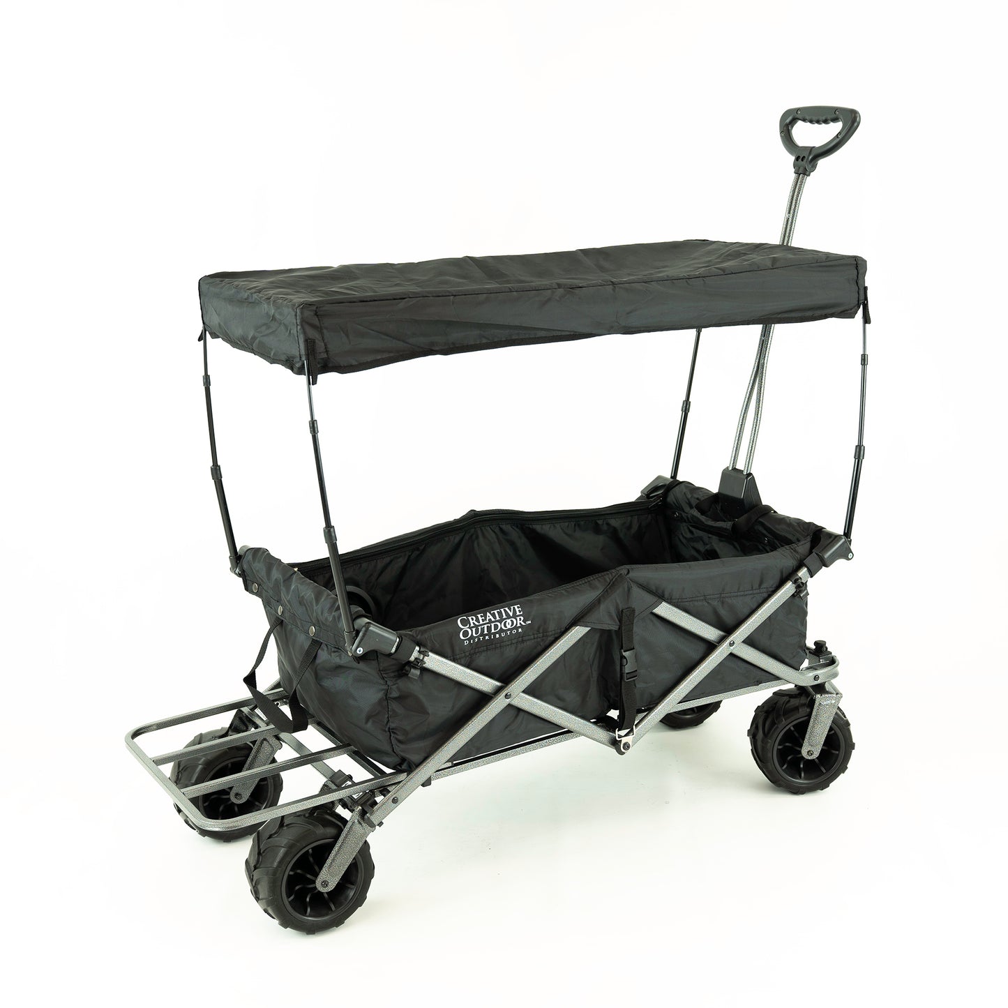 All-Terrain Deluxe Wagon - Black - Custom Folding Wagons