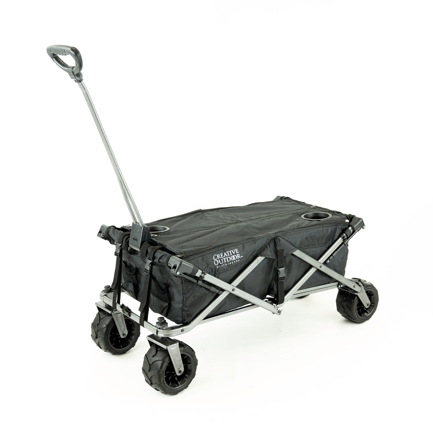 All-Terrain Deluxe Wagon - Black - Custom Folding Wagons