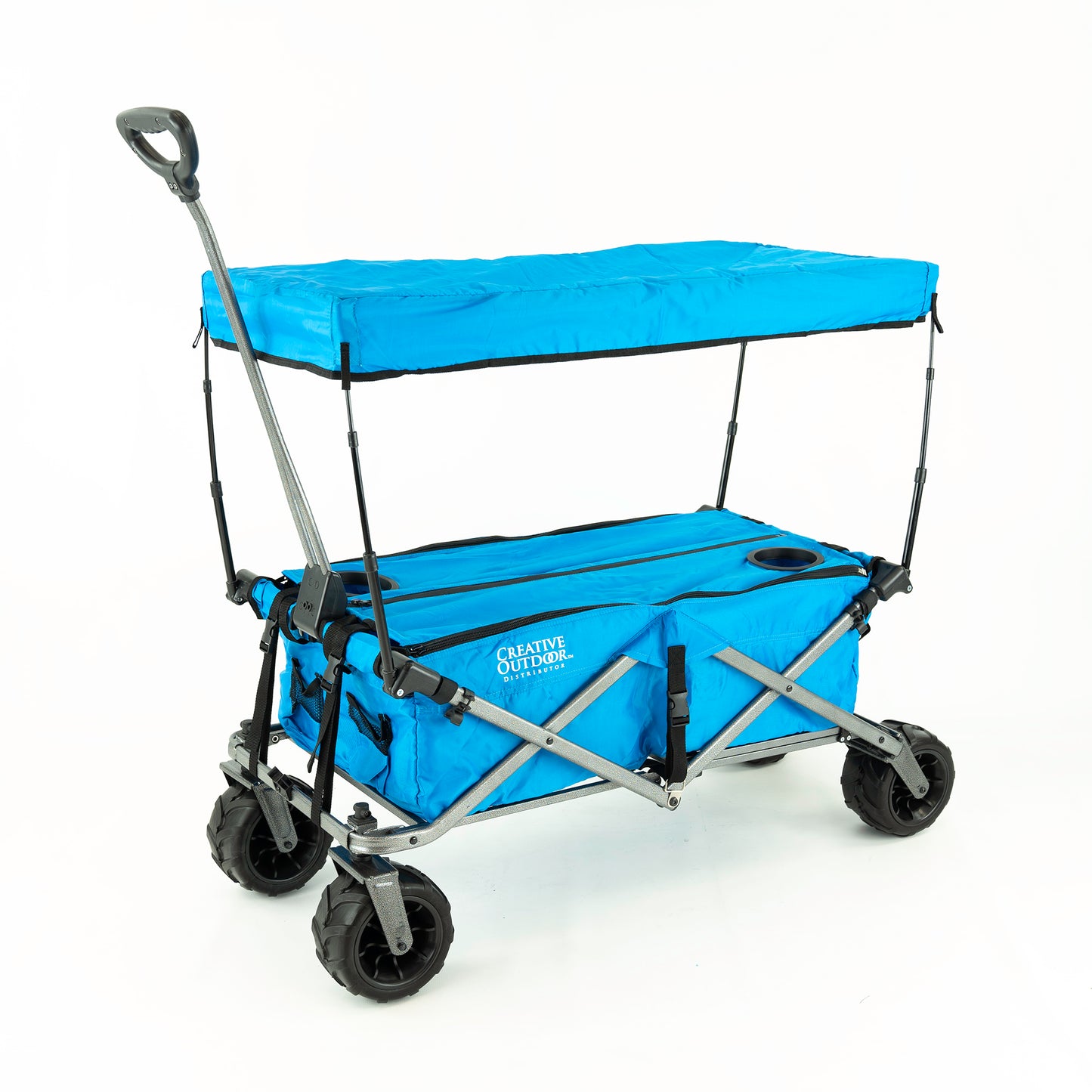 All-Terrain Deluxe Wagon - Blue - Custom Folding Wagons