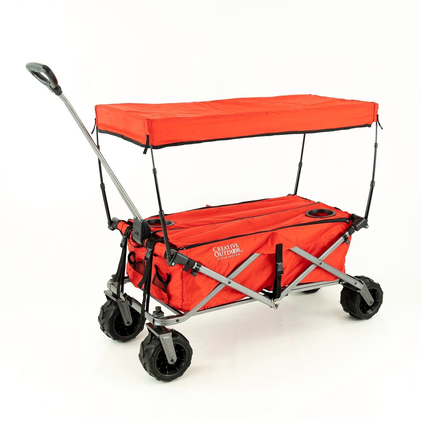 All-Terrain Deluxe Wagon - Red - Custom Folding Wagons