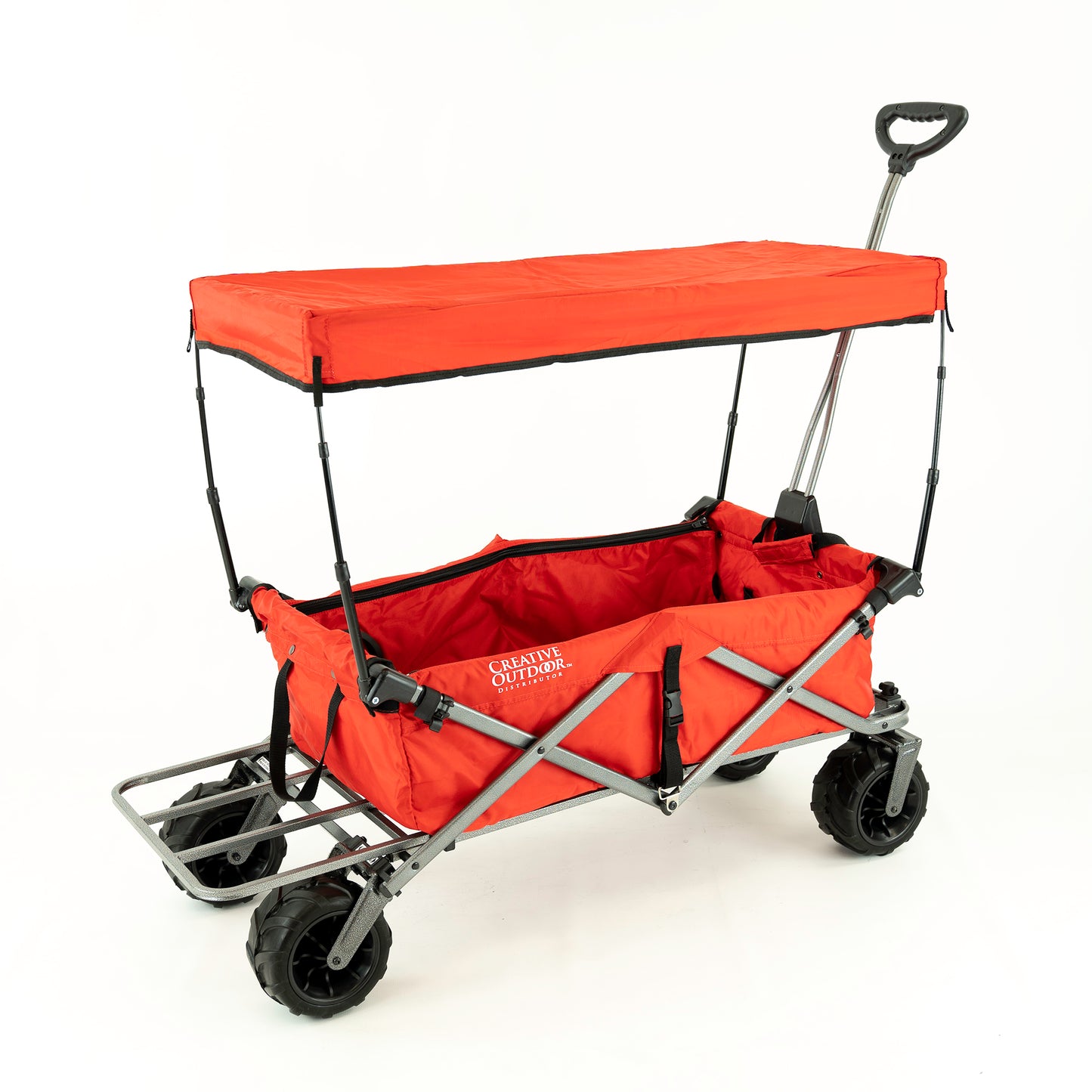 All-Terrain Deluxe Wagon - Red - Custom Folding Wagons