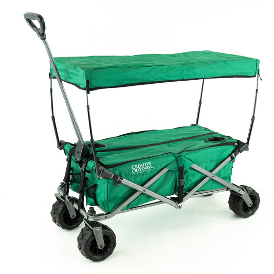 All-Terrain Deluxe Wagon - Green - Custom Folding Wagons