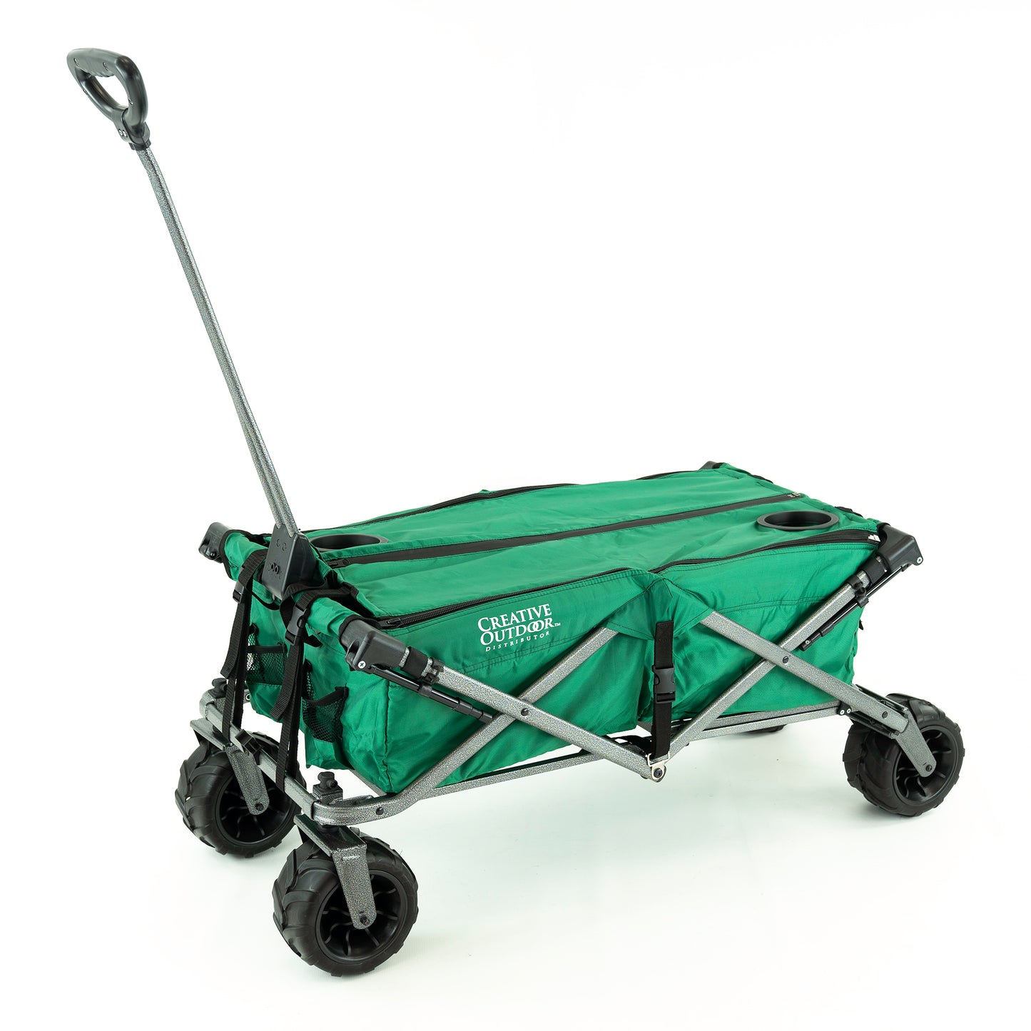 All-Terrain Deluxe Wagon - Green - Custom Folding Wagons