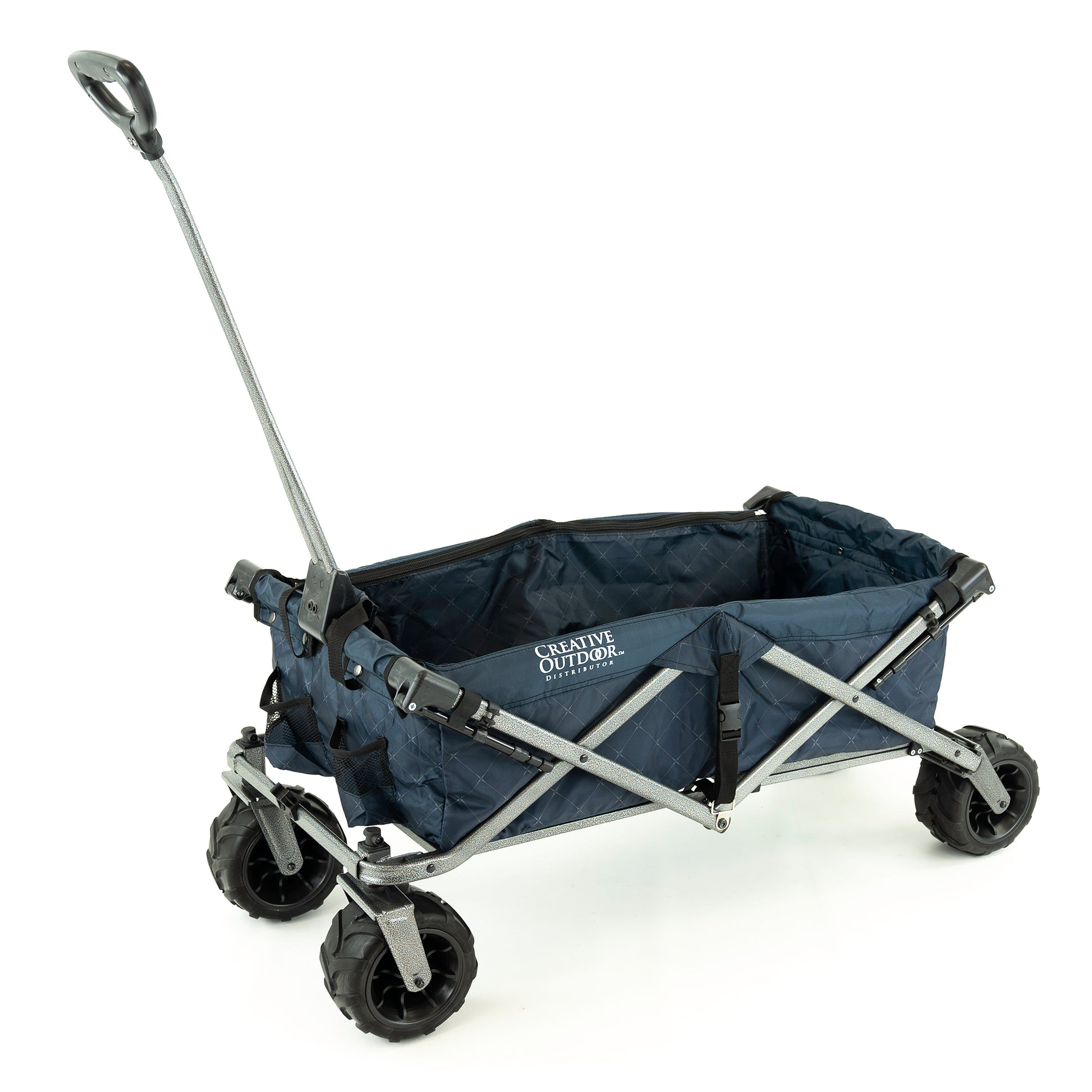 All-Terrain Deluxe Wagon - Navy Gray Diamond - Custom Folding Wagons