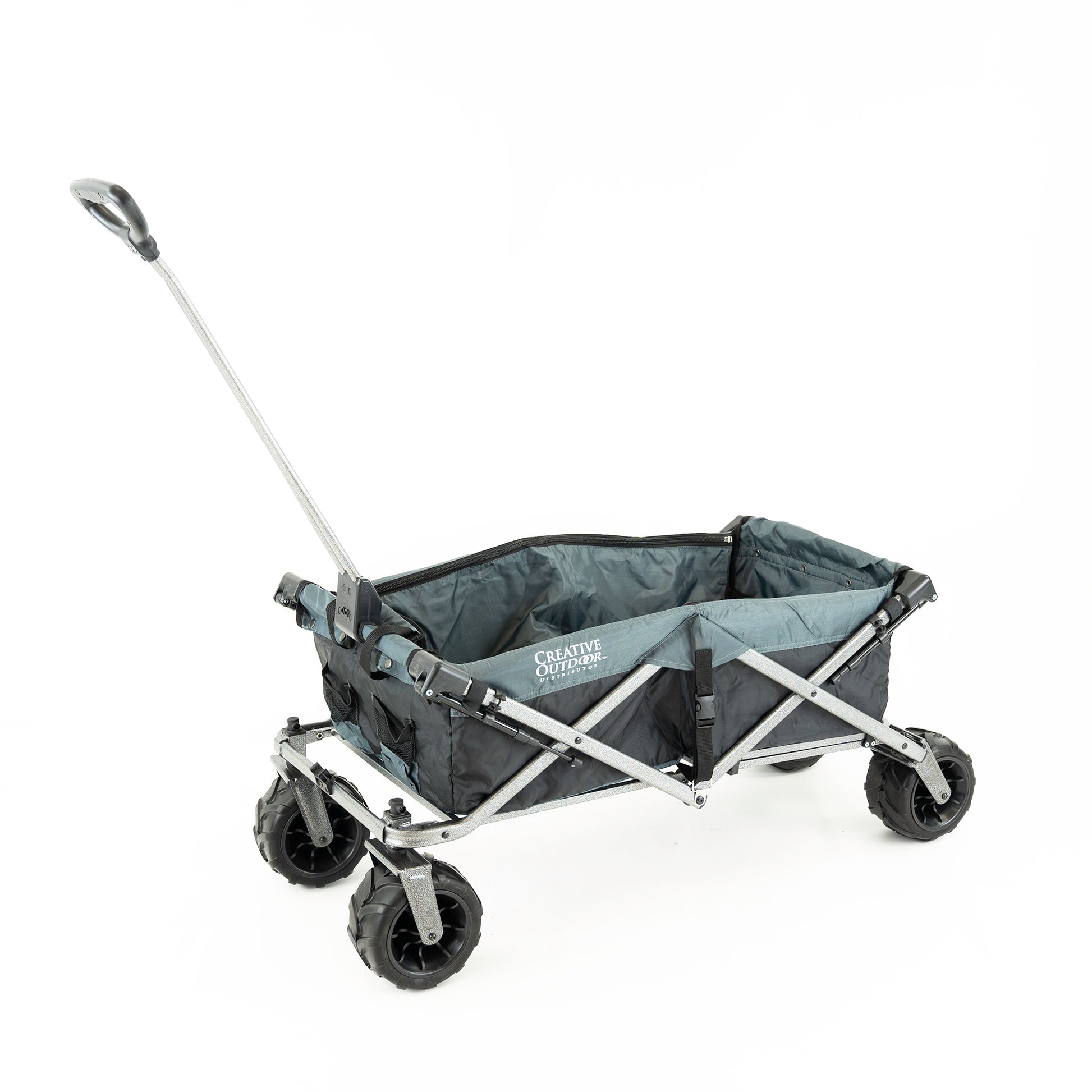 All-Terrain Deluxe Wagon - Black Gray - Custom Folding Wagons