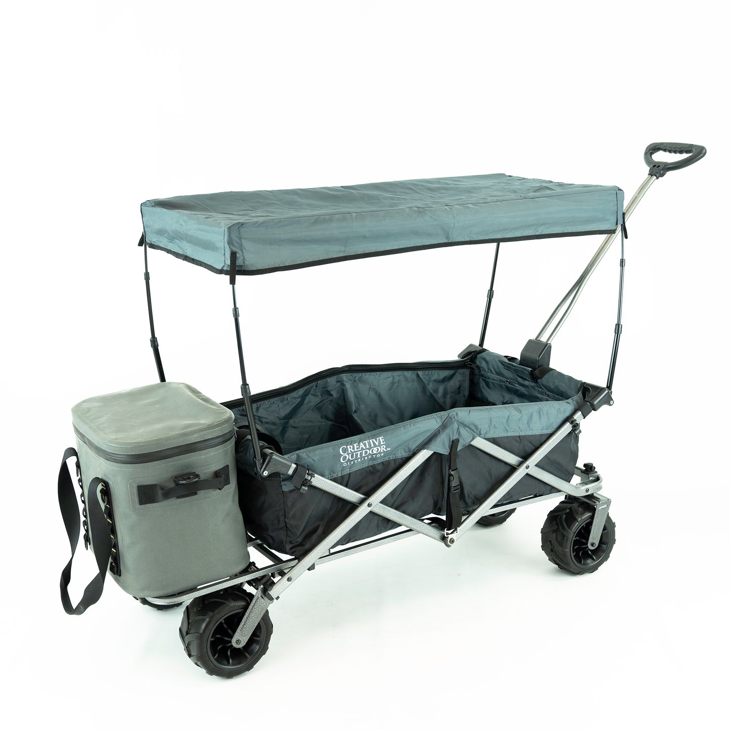 All-Terrain Deluxe Wagon - Black Gray - Custom Folding Wagons