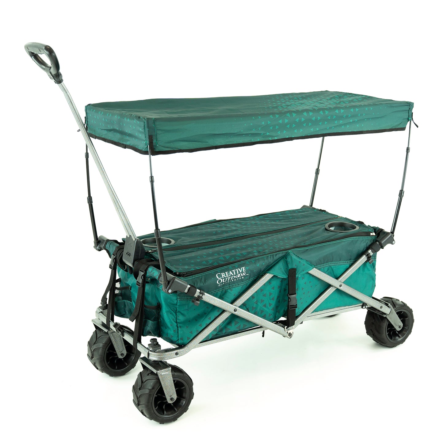 All-Terrain Deluxe Wagon - Forest Diamond - Custom Folding Wagons