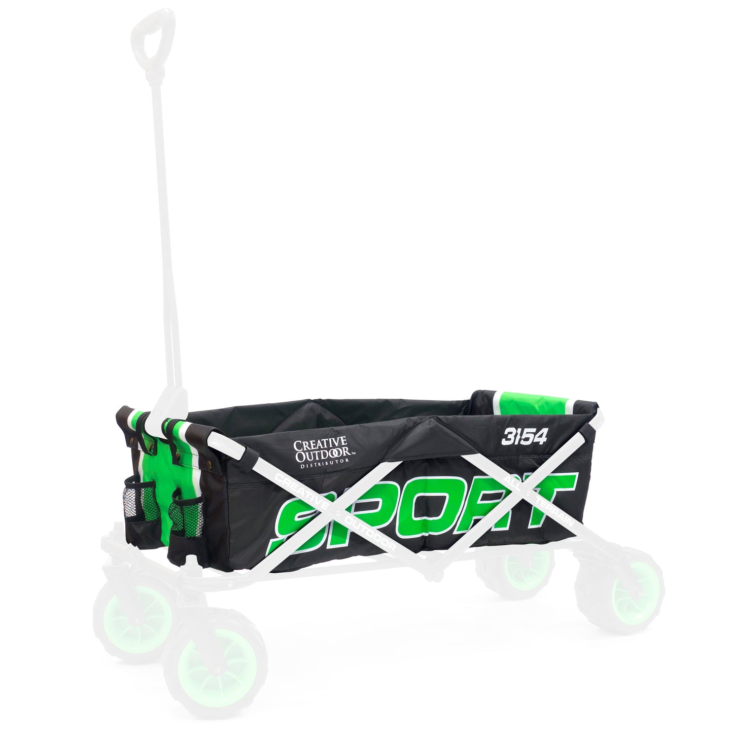 All-Terrain Folding Wagon Replacement Fabric - SPORT GREEN/BLACK