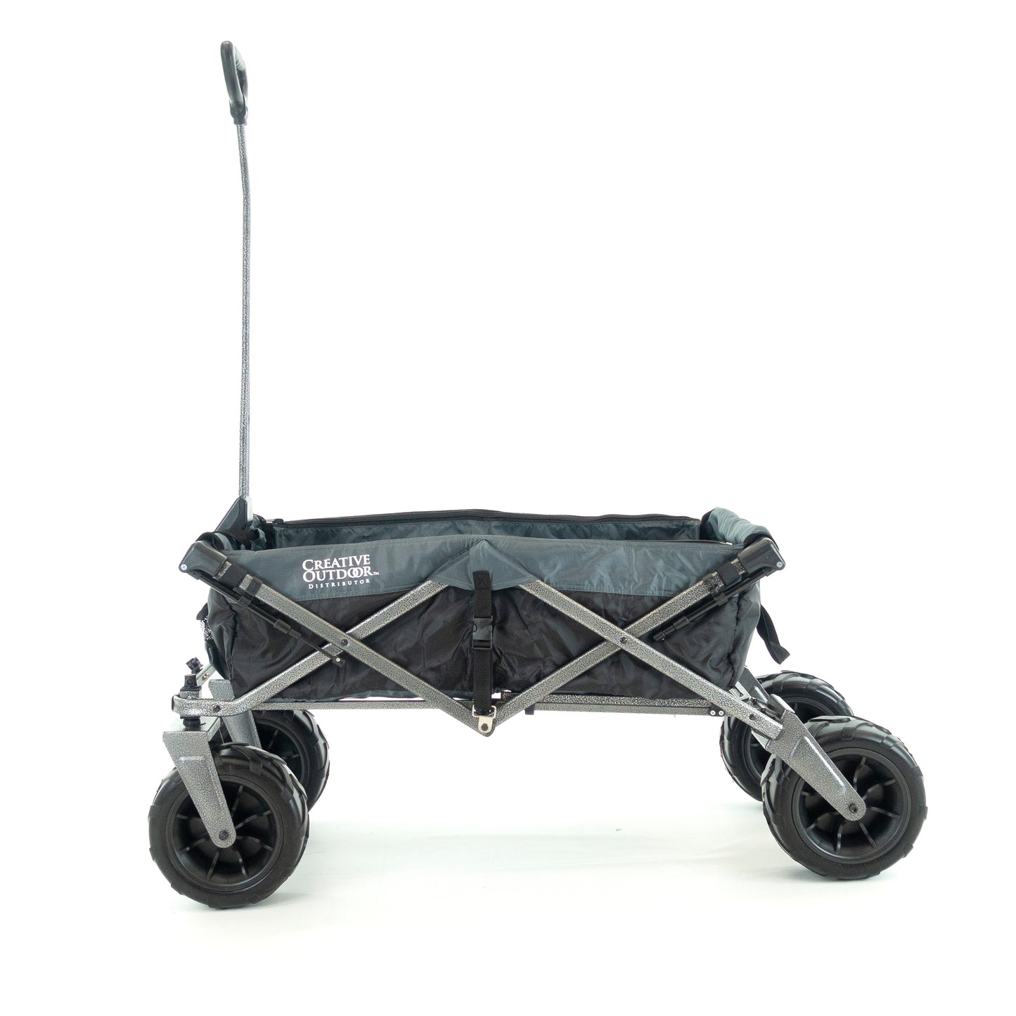 XXL Hauler Deluxe with Cooler Rack | Black Gray - Custom Folding Wagons