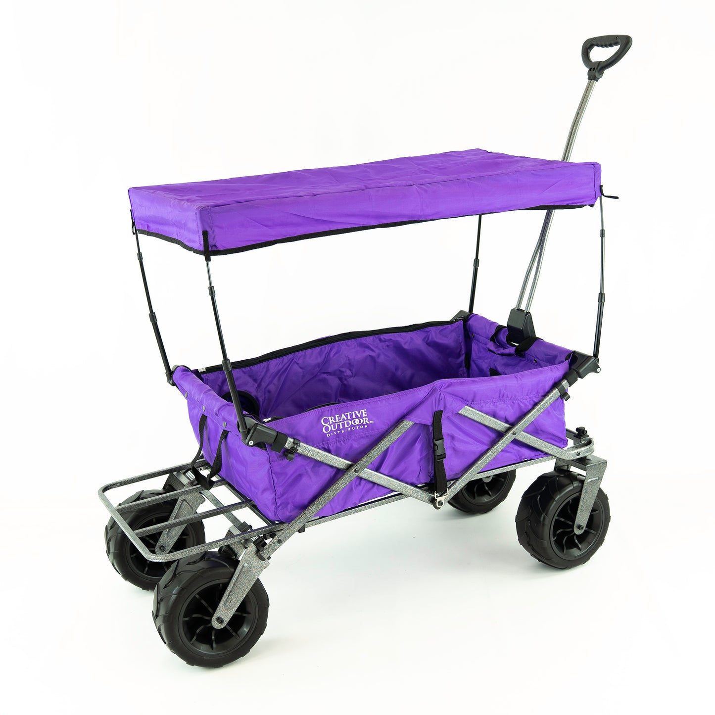 XXL Hauler Deluxe with Cooler Rack | Purple - Custom Folding Wagons