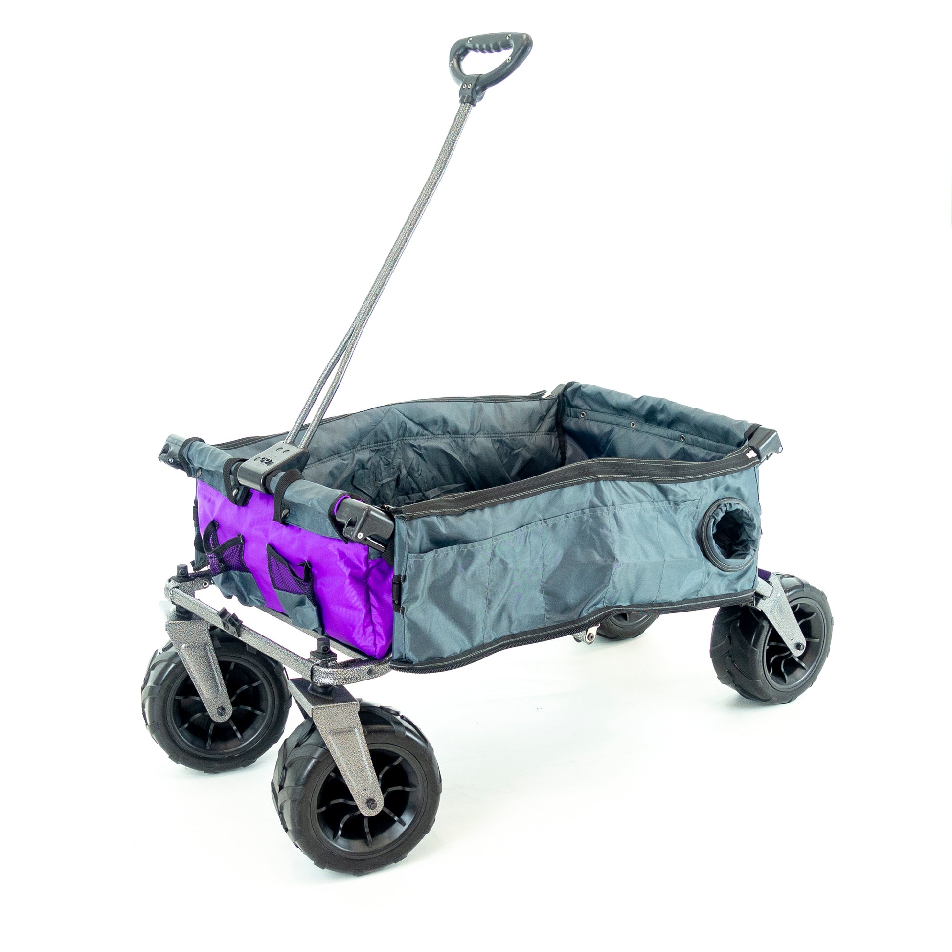 XXL Hauler Deluxe with Cooler Rack | Purple Grey - Custom Folding Wagons