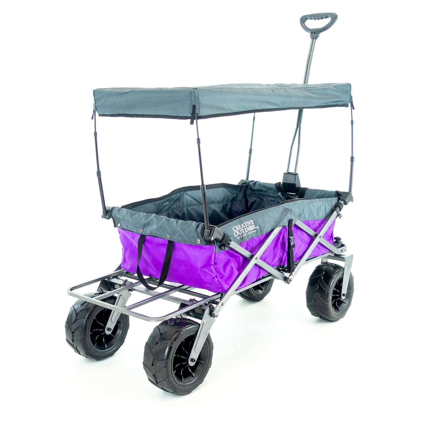 XXL Hauler Deluxe with Cooler Rack | Purple Grey - Custom Folding Wagons