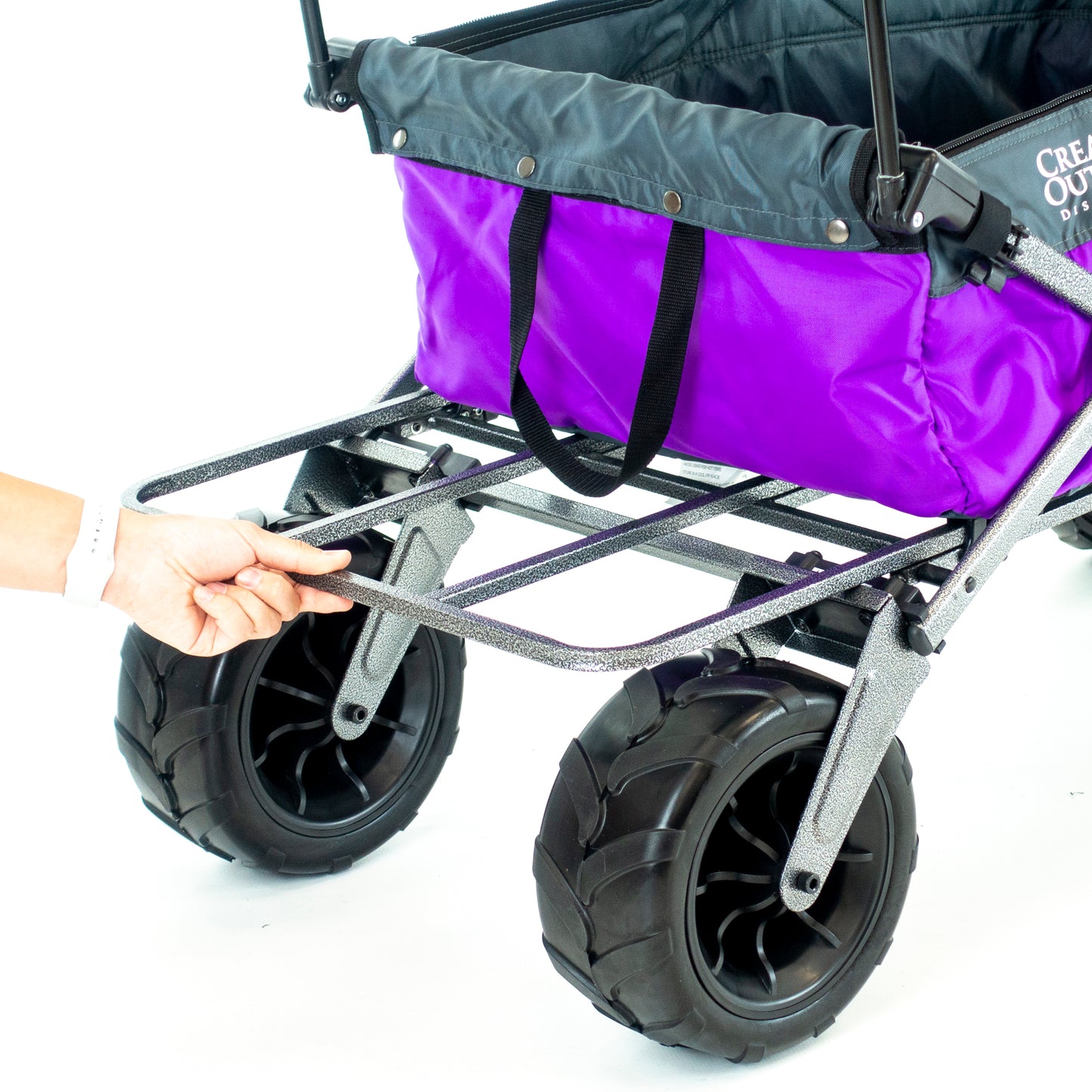 XXL Hauler Deluxe with Cooler Rack | Purple Grey - Custom Folding Wagons