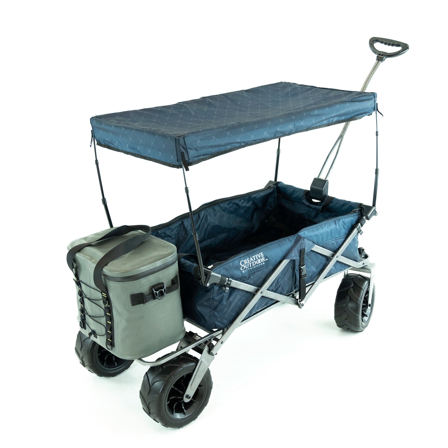 XXL Hauler Deluxe with Cooler Rack | Blue Diamond - Custom Folding Wagons