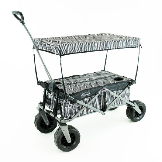 XXL Hauler Deluxe with Cooler Rack | Zig Zag - Custom Folding Wagons