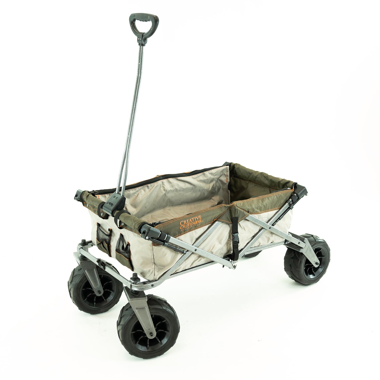 XXL Hauler Deluxe with Cooler Rack | Brown Orange - Custom Folding Wagons