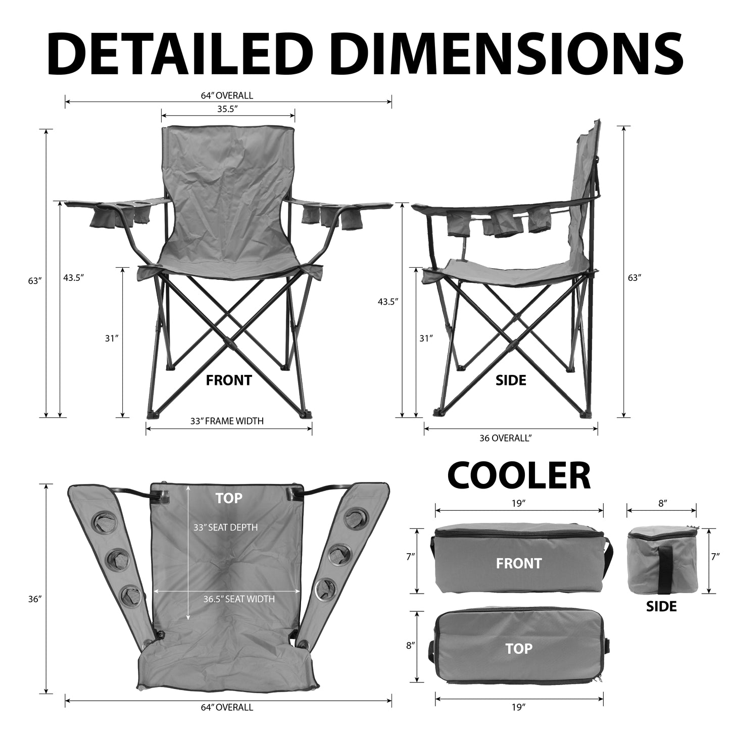Giant Kingpin Folding Chair - Custom Folding Wagons