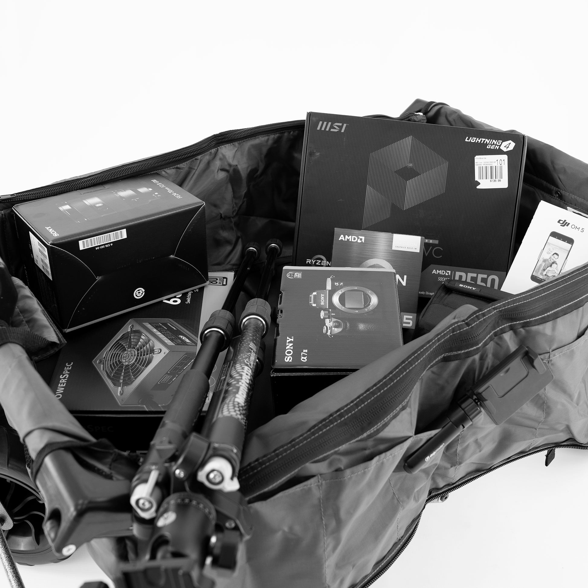 XXL Hauler Deluxe with Cooler Rack | Black - Custom Folding Wagons