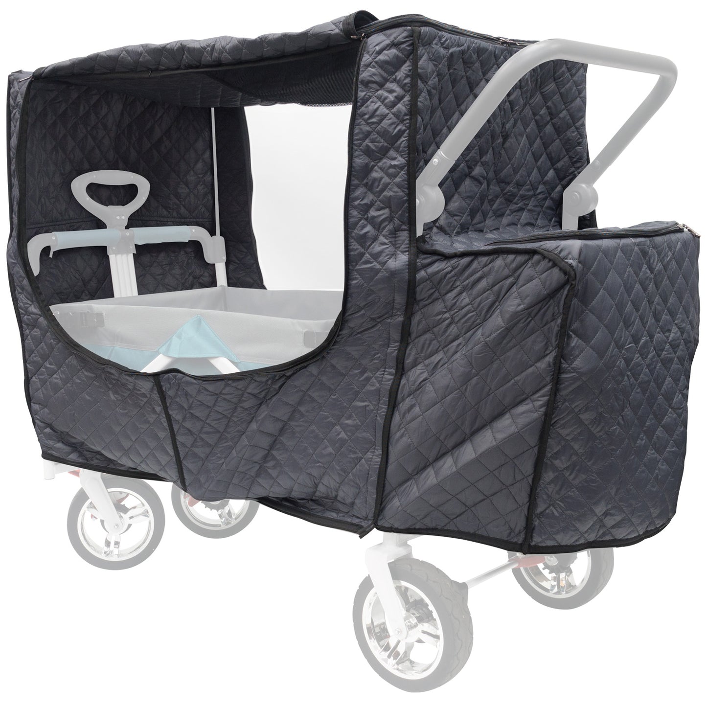 push-pull-folding-wagon-quilted-insulated-cold-weather-cover-accessory