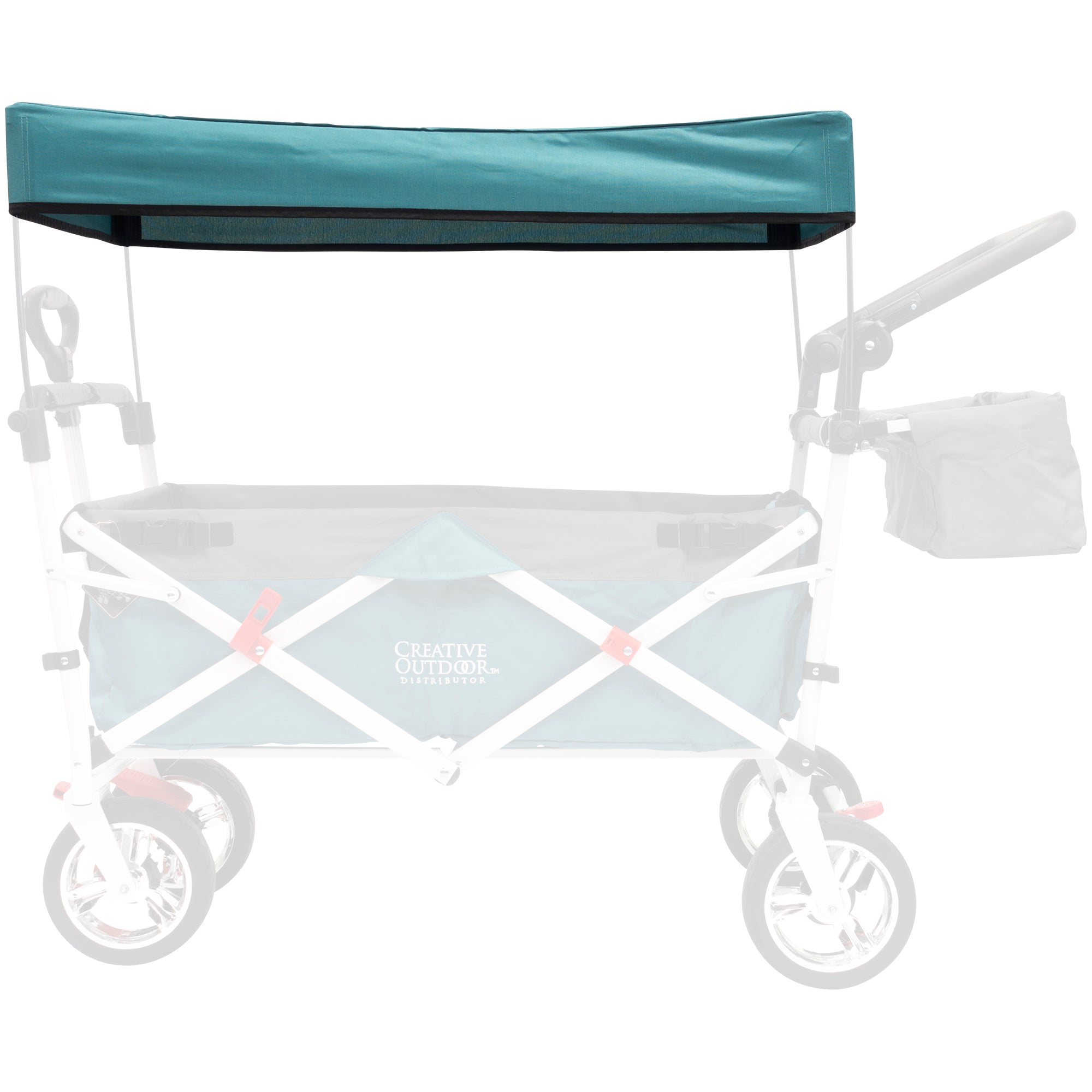 jeep sport all-terrain stroller wagon canopy replacement Push Pull Folding Wagon Silver Series Replacement Canopy Black