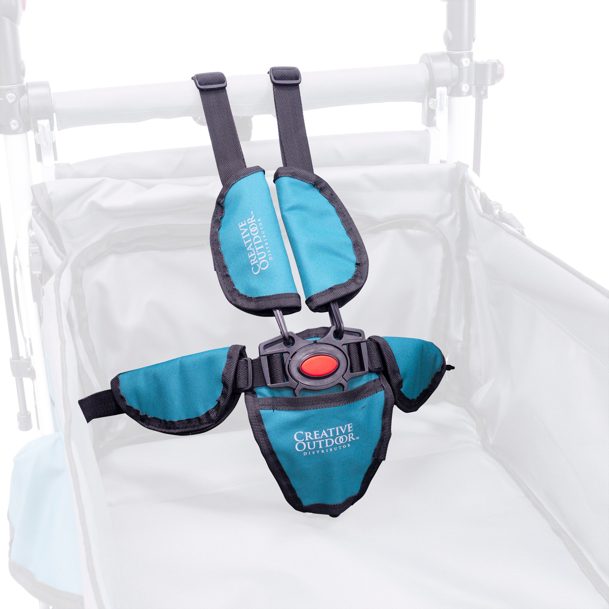 stroller wagon with 5 point harness Push Pull Folding Wagon Titanium Series Replacement Canopy Black