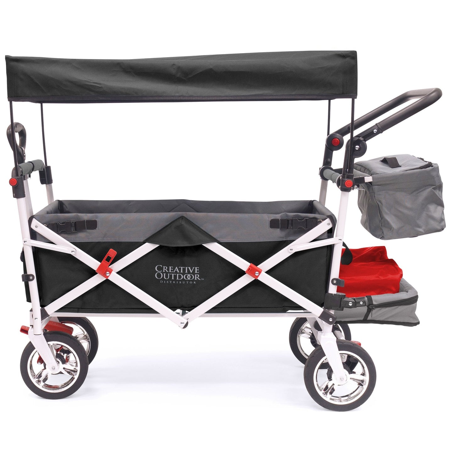 push-pull-silver-series-plus-folding-wagon-stroller-with-canopy-black