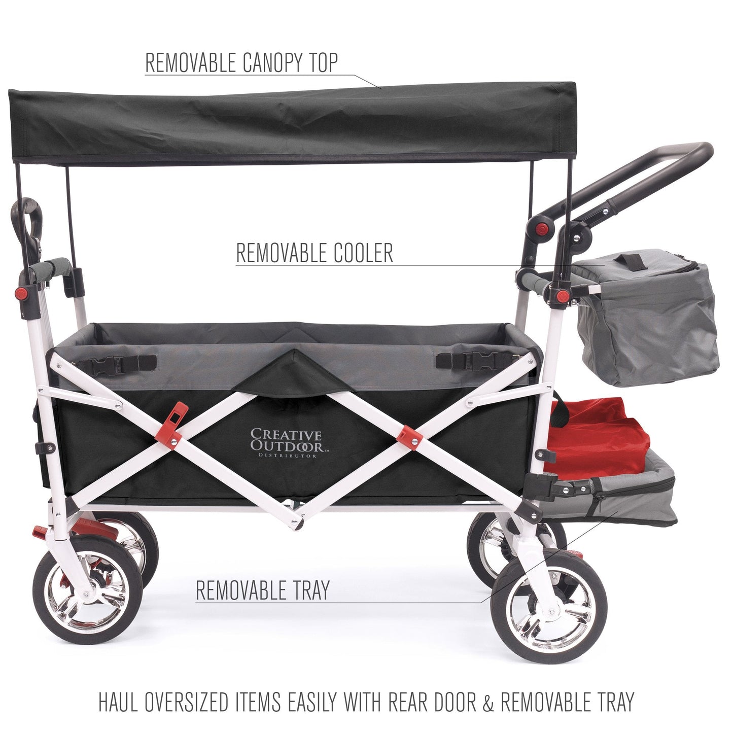 push-pull-silver-series-plus-folding-wagon-stroller-with-canopy-black