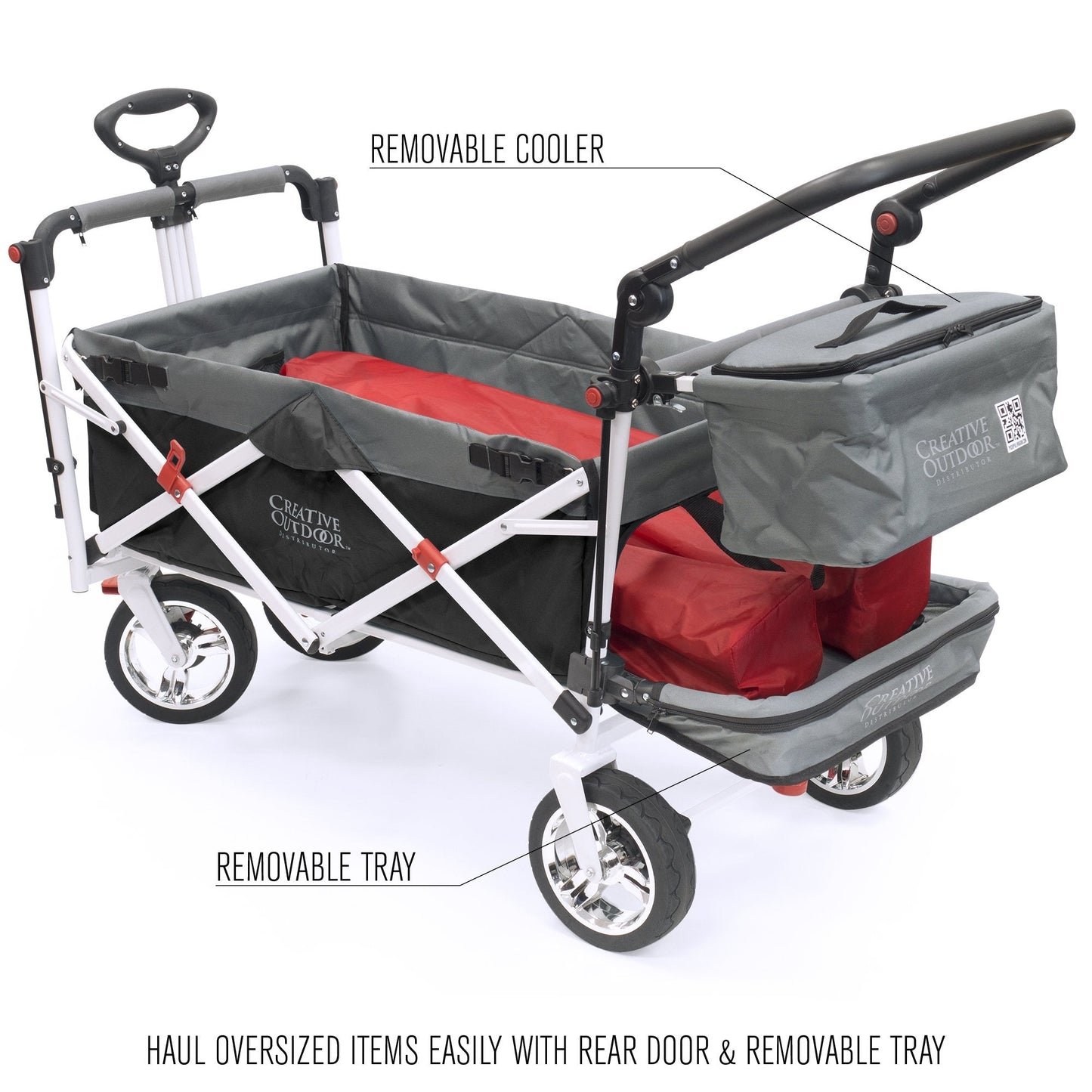 push-pull-silver-series-plus-folding-wagon-stroller-with-canopy-black