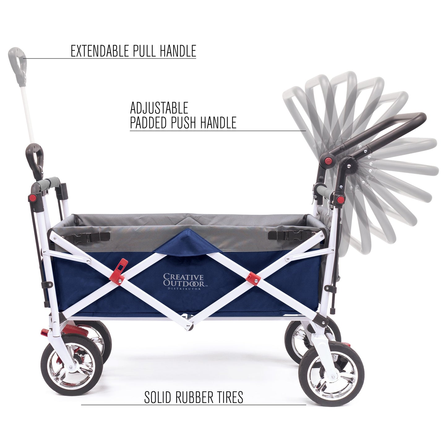 push-pull-silver-series-plus-folding-wagon-stroller-with-canopy-navy-blue