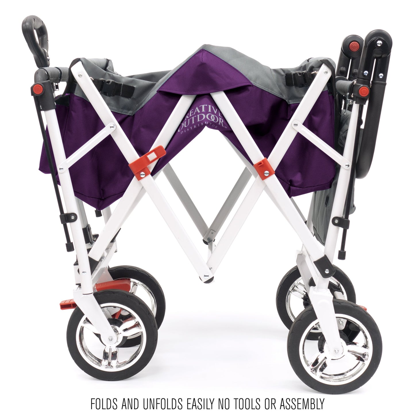 push-pull-silver-series-plus-folding-wagon-stroller-with-canopy-purple