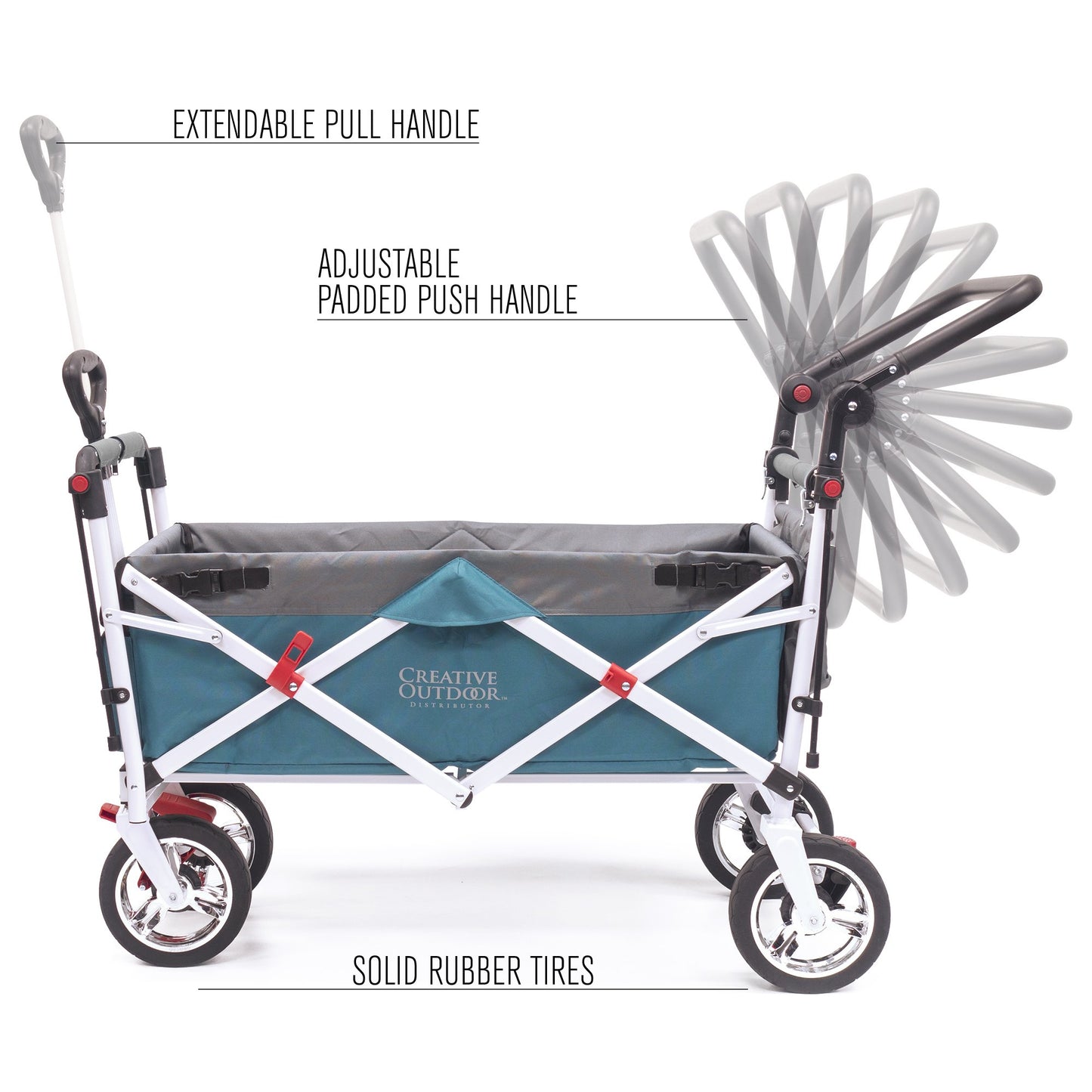 push-pull-silver-series-plus-folding-wagon-stroller-with-canopy-teal